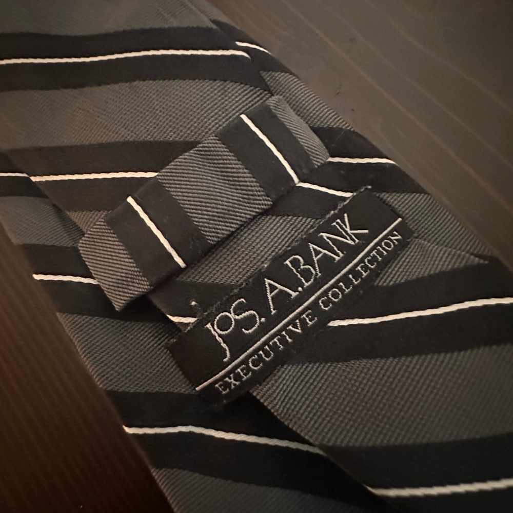 Jos. A. Bank Executive Collection Black and Gray Tie